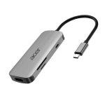ACER HP.DSCAB.008 DOCKING STATION TYPE-C A 3xUSB 3.2 HDMI LETTORE SCHEDE MICROSA SD USB TYPE-C 100W GRIGIO